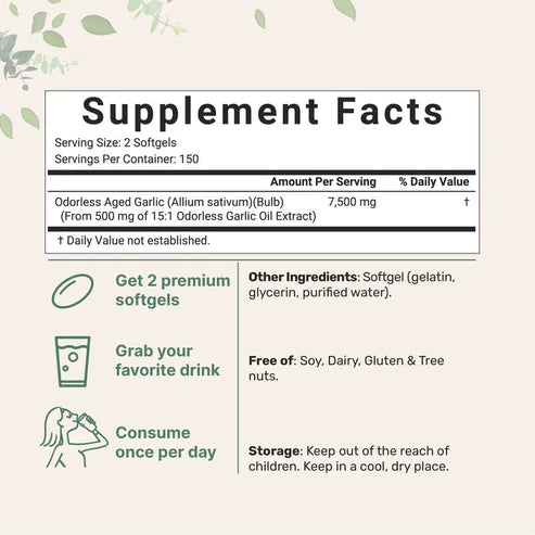 Aged Garlic Extract Softgels